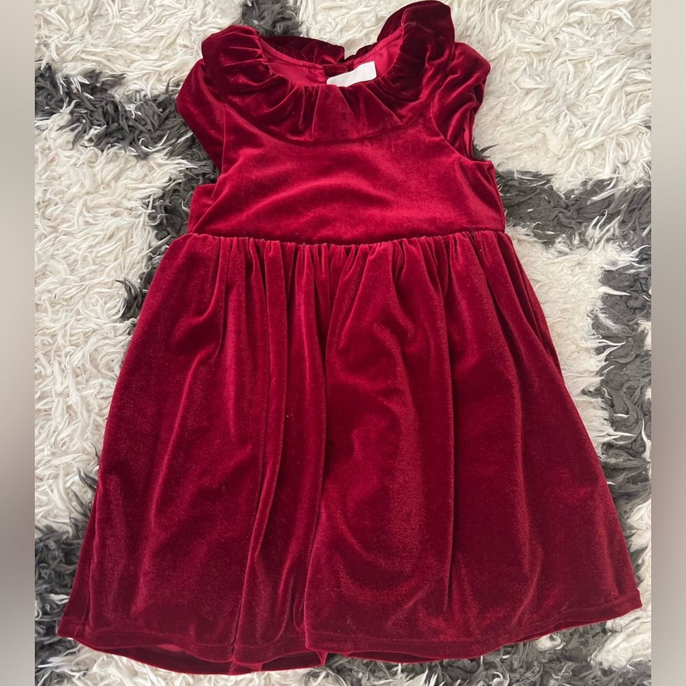 Velvet toddler dress